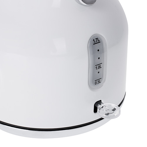 Biela elektrická kanvica Adler s teplomerom 1,7 L STRIX